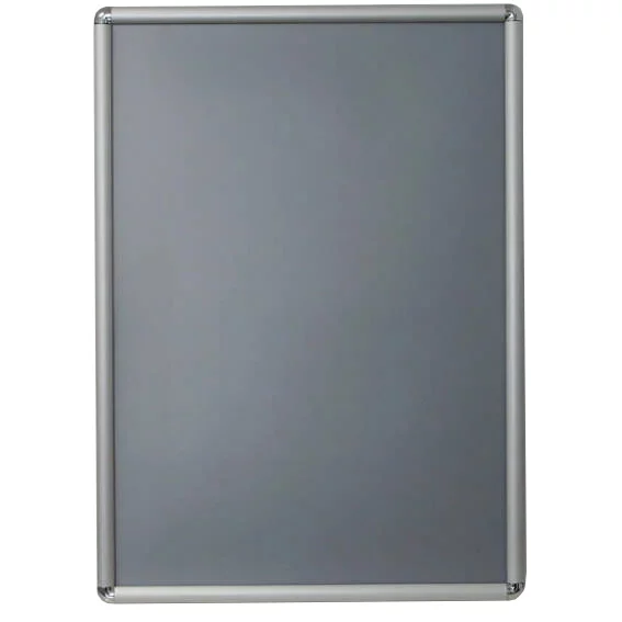 25 mm Klapprahmen Rondo 59,4x84,1 cm (A1) | silber | Kunstglas mattiert (1 mm)