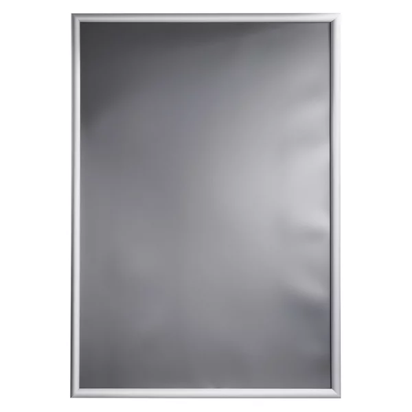 25 mm Klapprahmen Standard DIN B1 70,7x100 cm (B1) | silber | Kunstglas mattiert (1 mm)