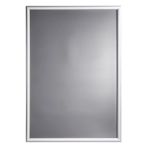 25 mm Klapprahmen selbstklebend DIN A1 59,4x84,1 cm (A1) | silber | Kunstglas mattiert (1 mm)