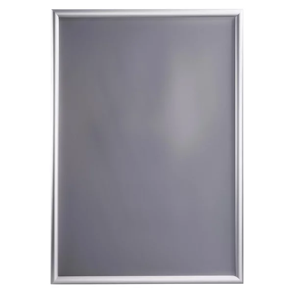 25 mm Sicherheits-Klapprahmen 59,4x84,1 cm (A1) | silber | Kunstglas mattiert (1 mm)