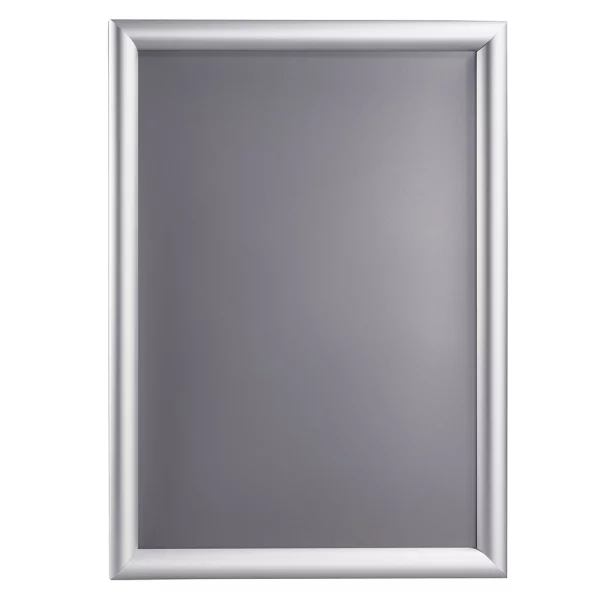 25 mm Sicherheits-Klapprahmen 29,7x42 cm (A3) | silber | Kunstglas mattiert (1 mm)