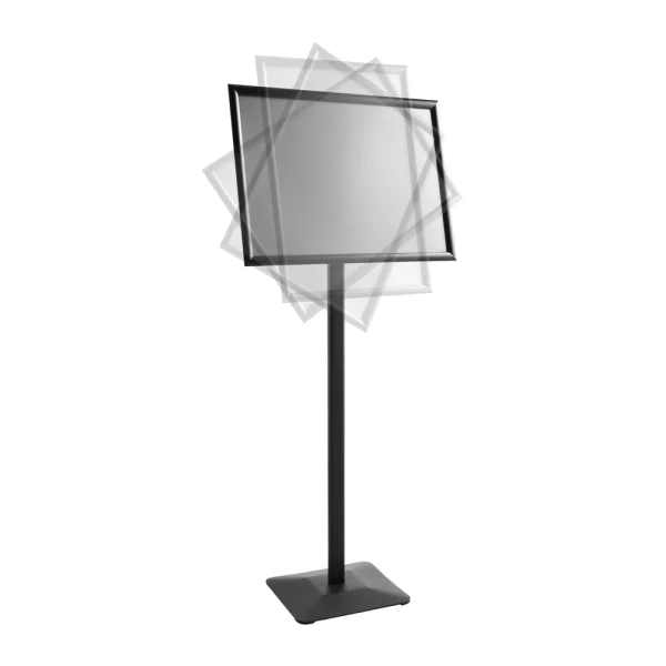 Infoständer mit Klapprahmen 42x59,4 cm (A2) | schwarz