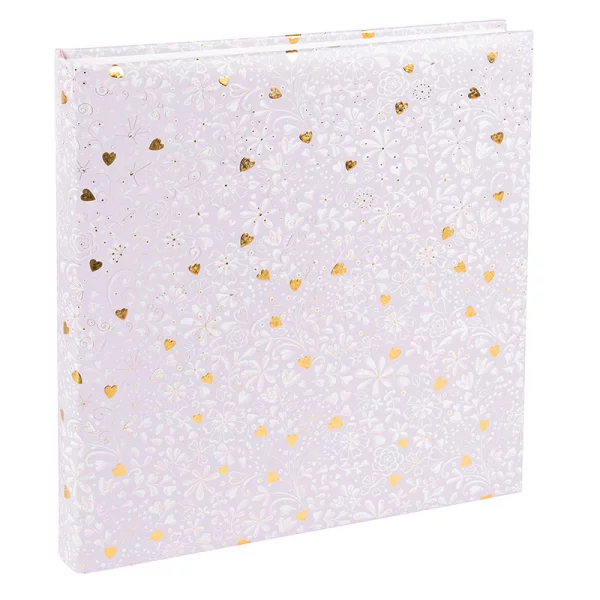 Fotoalbum Finamente mit 60 weißen Seiten zum Einkleben, 30x31 cm 30x31 cm (60 Seiten) | lila