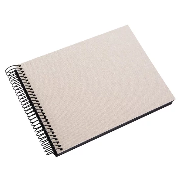 Spiralalbum Summertime - 40 schwarze Seiten zum Einkleben (17x24 cm) 17x24 cm (40 Seiten) | beige