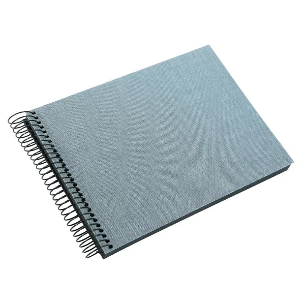 Spiralalbum Summertime - 40 schwarze Seiten zum Einkleben (17x24 cm) 17x24 cm (40 Seiten) | blau-grau