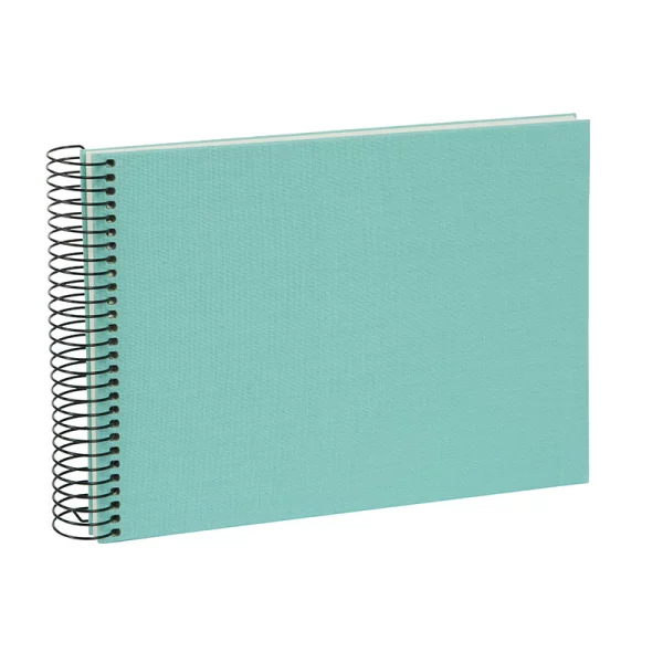 Spiralalbum Bella Vista - 40 weiße Seiten zum Einkleben (17x24 cm) 24x17 cm (40 Seiten) | aqua