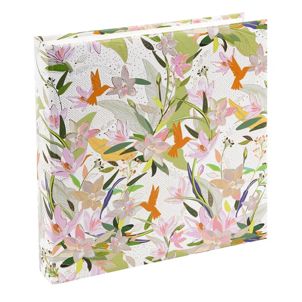 Fotoalbum Royal Lily mit 60 weißen Seiten zum Einkleben, 25x25 cm 25x25 cm (60 Seiten) | weiß