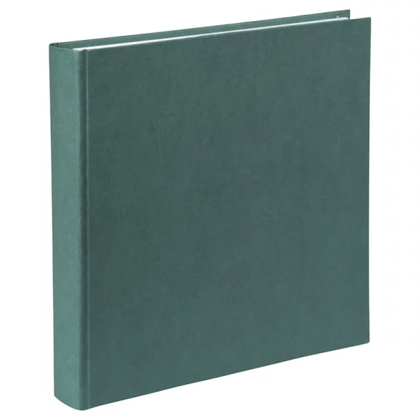Fotoalbum aus Hanf mit 60 weißen Seiten zum Einkleben, 25x25 cm 25x25 cm (60 Seiten) | Midnight Green