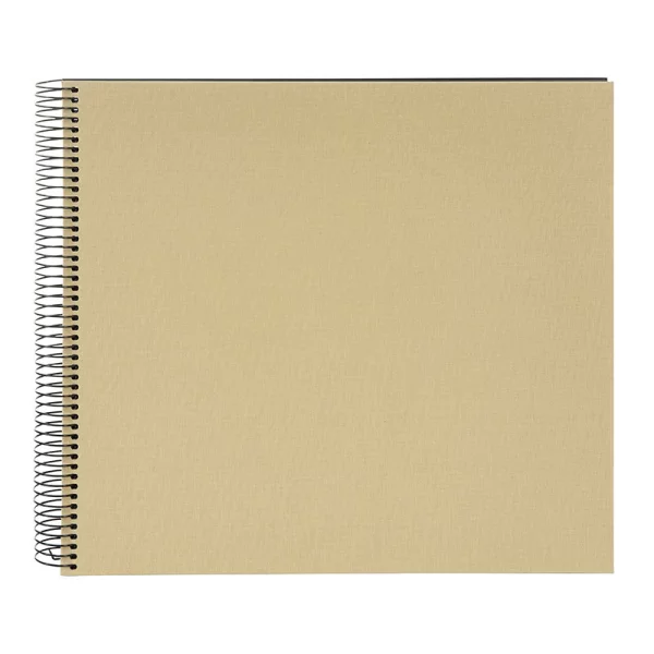 Spiralalbum Bella Vista - 40 schwarze Seiten zum Einkleben (35x30 cm) 35x30 cm (40 Seiten) | beige