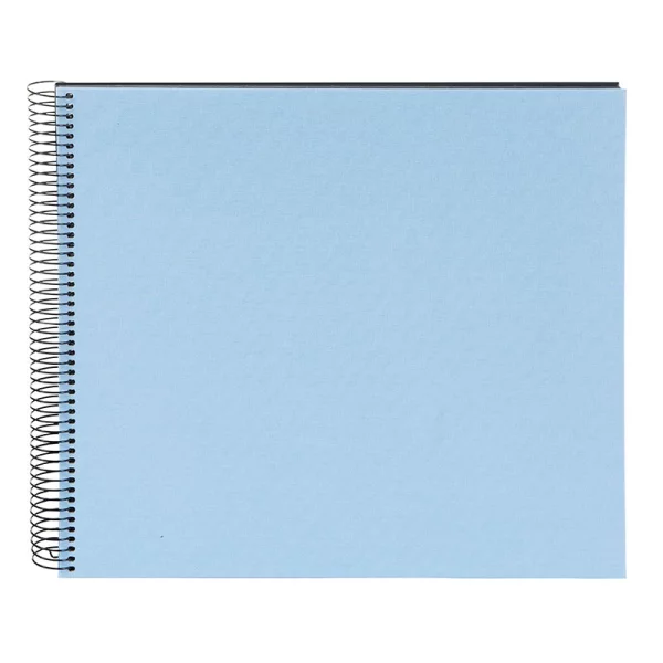 Spiralalbum Bella Vista - 40 schwarze Seiten zum Einkleben (35x30 cm) 35x30 cm (40 Seiten) | hellblau