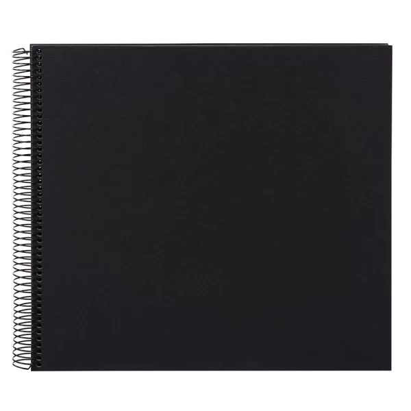 Spiralalbum Bella Vista - 40 schwarze Seiten zum Einkleben (35x30 cm) 35x30 cm (40 Seiten) | schwarz