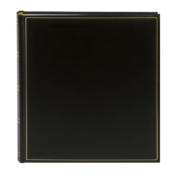 Fotoalbum Milano mit 100 weißen Seiten zum Einkleben, 30x31 cm 30x31 cm (100 Seiten) | schwarz