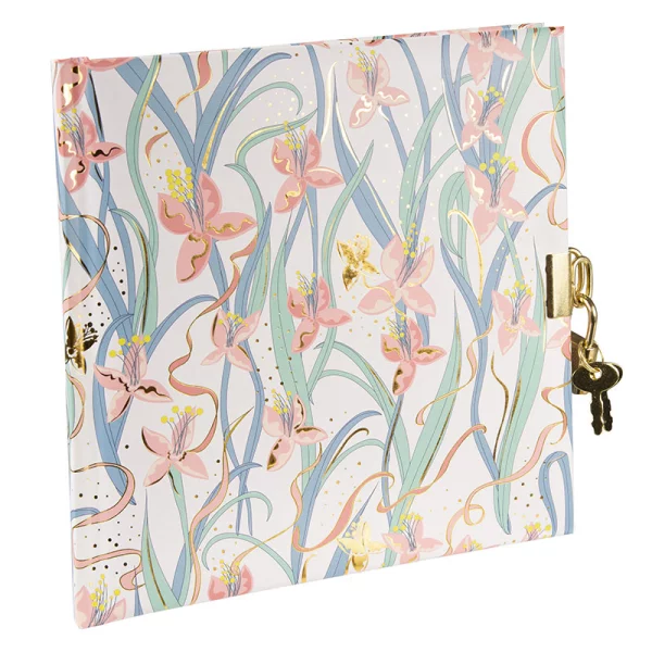 Tagebuch Garden Chic - 96 weiße Seiten (16,5x16,5 cm) 16,5x16,5 cm (96 Seiten) | weiß