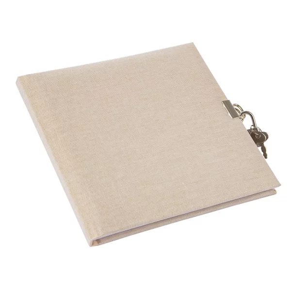 Tagebuch Summertime - 96 weiße Seiten (16,5x16,5 cm) 16,5x16,5 cm (96 Seiten) | beige