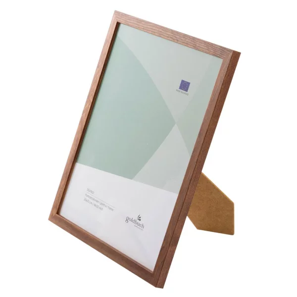 Holz-Bilderrahmen Skandi 20x25 cm | Braun | Normalglas (2 mm)