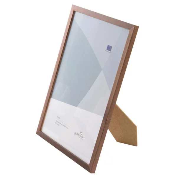 Holz-Bilderrahmen Skandi 21x29,7 cm (A4) | Braun | Normalglas (2 mm)
