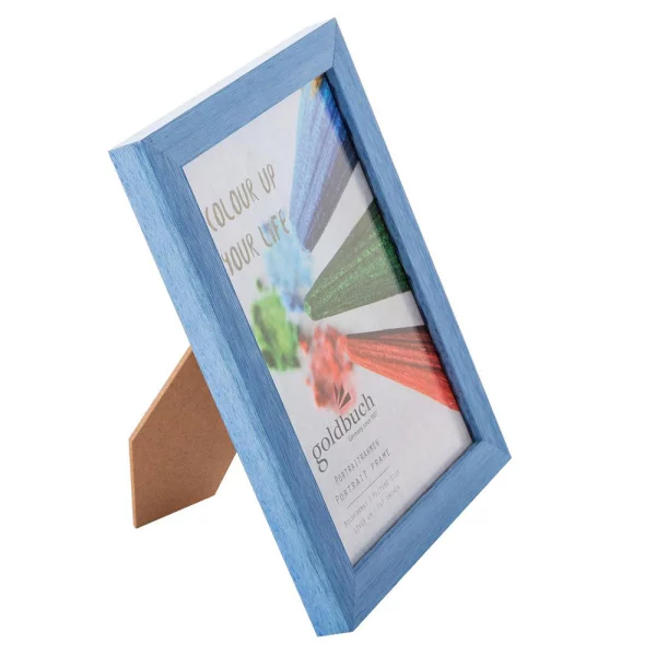 Kunststoff-Bilderrahmen "Colour up your life" 13x18 cm | blau | Normalglas (2 mm)