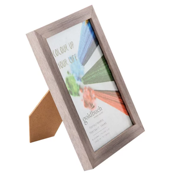 Kunststoff-Bilderrahmen "Colour up your life" 13x18 cm | bronze | Normalglas (2 mm)