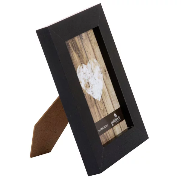 Holz-Bilderrahmen Dream (MDF) 10x15 cm | schwarz | Normalglas (2 mm)