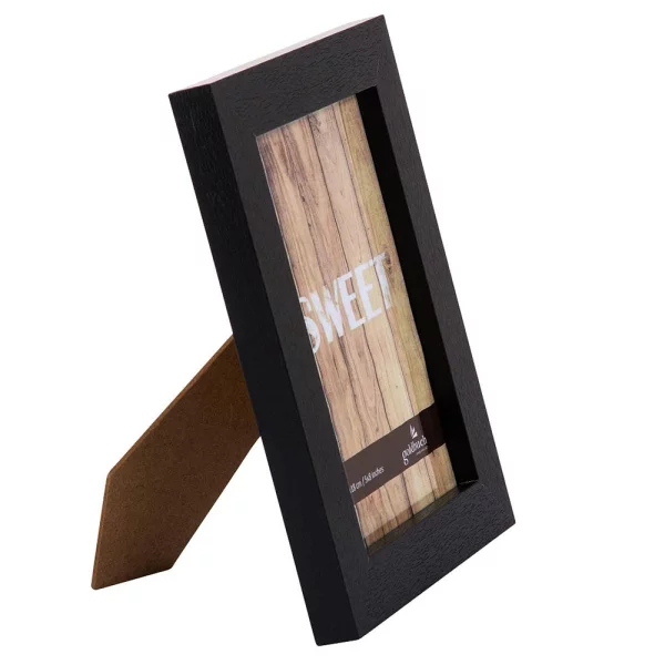 Holz-Bilderrrahmen Dream (MDF) 13x18 cm | schwarz | Normalglas (2 mm)