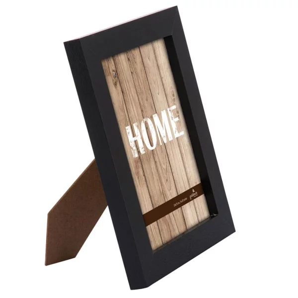 Holz-Bilderrrahmen Dream (MDF) 20x25 cm | schwarz | Normalglas (2 mm)