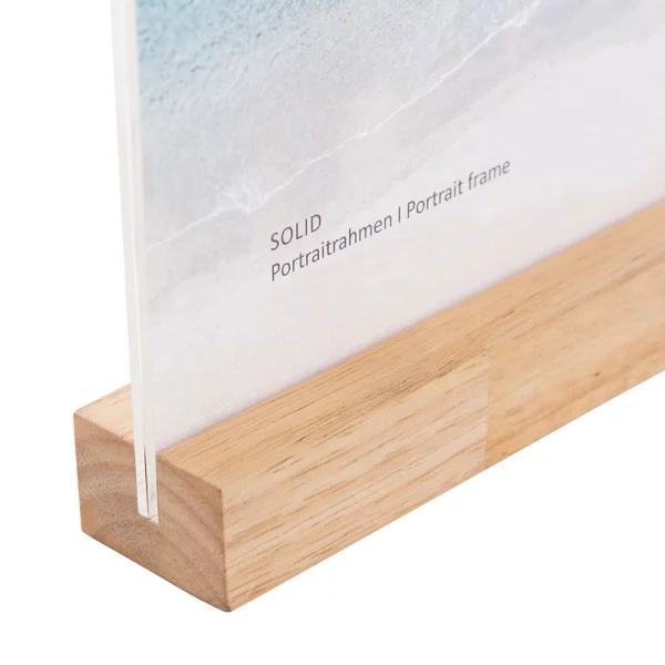Acryl Bilderrahmen Solid 13x18 cm | natur | Kunstglas (2 mm)