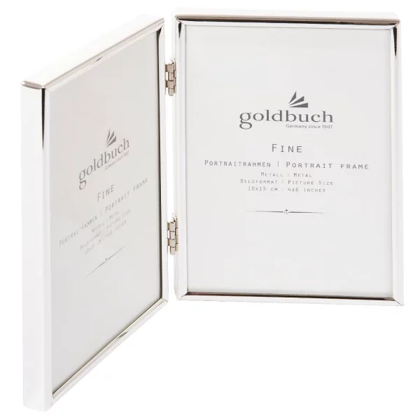 Doppel-Fotorahmen "Fine" 2x 10x15 cm | silber | Normalglas (2 mm)