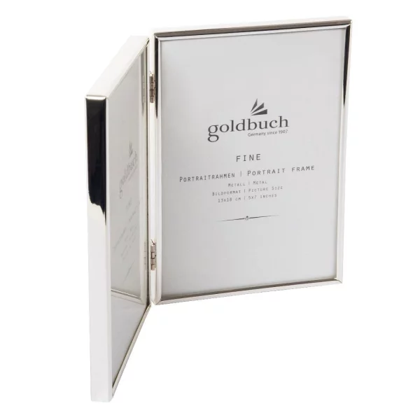 Doppel-Fotorahmen "Fine" 2x 13x18 cm | silber | Normalglas (2 mm)