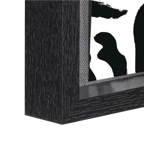 Bilderrahmen Muro mit Schnur und Klammern 16,5 x 21,5 cm | Schwarz