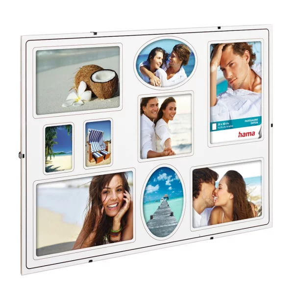 Rahmenloser Bilderrahmen Clip-Fix für mehrere Bilder 30x40 cm | Transparent | Normalglas (2 mm)
