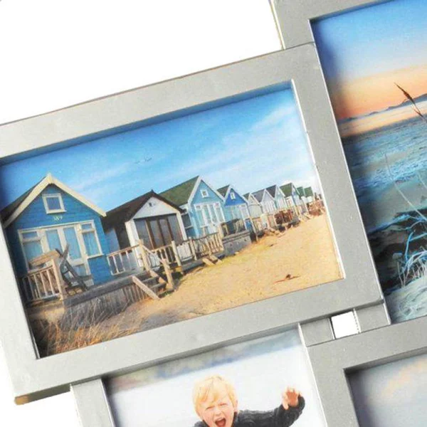 Bilderrahmen Collage Holiday für 12 Bilder 15x10 cm, 10x15 cm | Grau | Normalglas (2 mm)