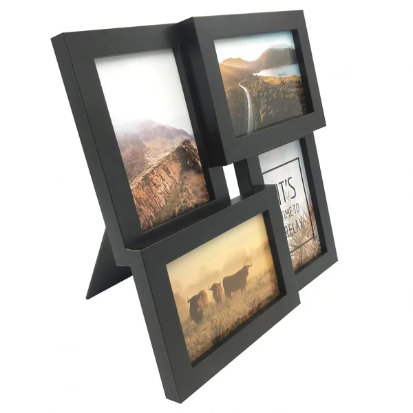 Collagerahmen Pure Barry (MDF) 4x10x15 cm | schwarz | Normalglas (2 mm)