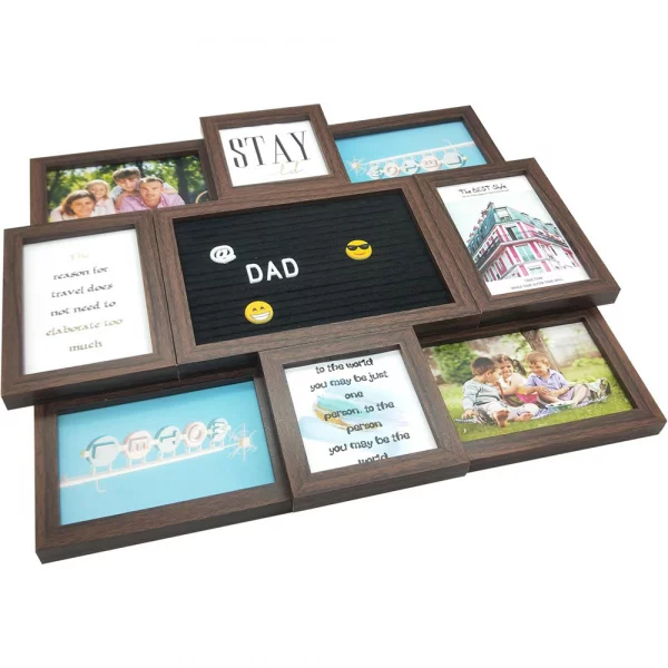 Galerie-Bilderrahmen Letterboard 8x57x47 cm | Natur