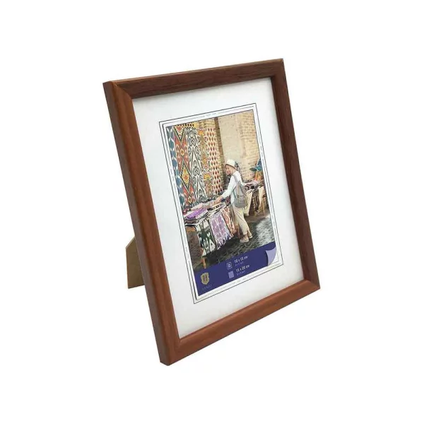 Kunststoff Bilderrahmen Fancy 10x15 cm | braun | Normalglas (2 mm)