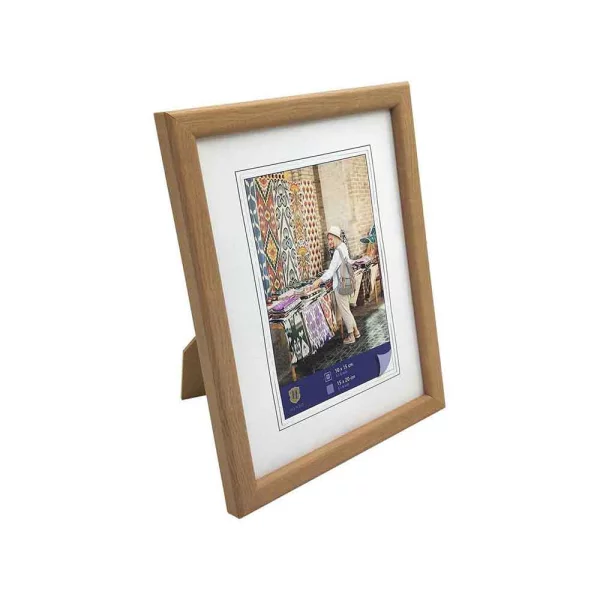 Kunststoff Bilderrahmen Fancy 10x15 cm | natur | Normalglas (2 mm)
