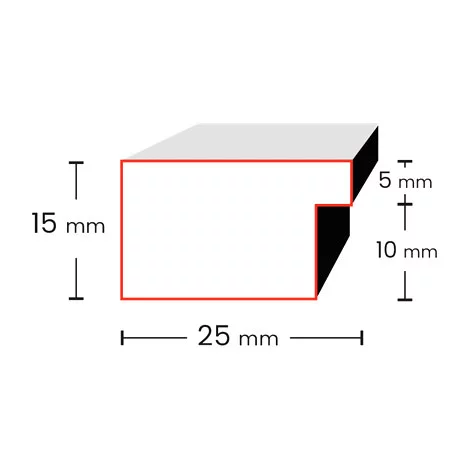 Holz Bilderrahmen Solvane 21x29,7 cm (A4) | Eiche | Normalglas (2 mm)