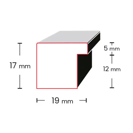Holz Bilderrahmen Kaelis 21x29,7 cm (A4) | Weiß | Normalglas (2 mm)