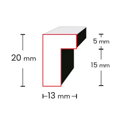 Holz Bilderrahmen Eirin für 3 Bilder 10x15 cm 3x10x15 cm | Schwarz | Normalglas (2 mm)