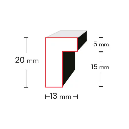 Holz Bilderrahmen Avoro für 4 Bilder 10x15 cm, 15x21 cm 2x10x15 cm, 2x15x21 cm | Schwarz | Normalglas (2 mm)