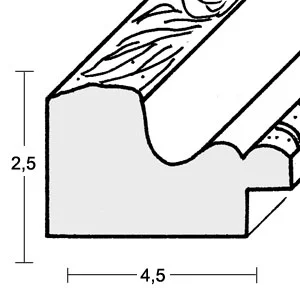 Wandspiegel Marbella op maat goud | spiegel (2 mm)