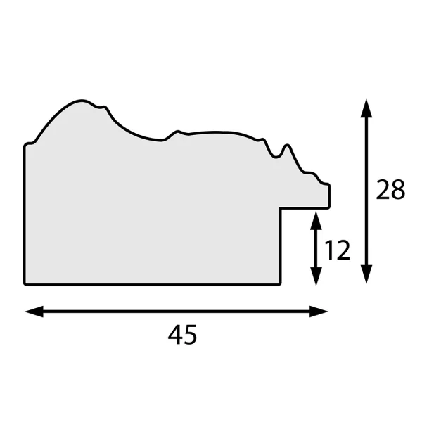 Wandspiegel Luanco 50x75 cm | Silber | Spiegel (2 mm)