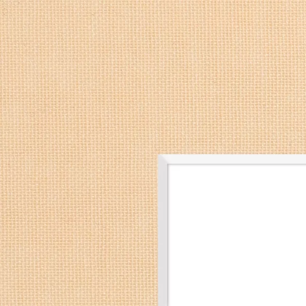 1,5 mm Leinen-Passepartout mit individuellem Ausschnitt 20x20 cm | Beige