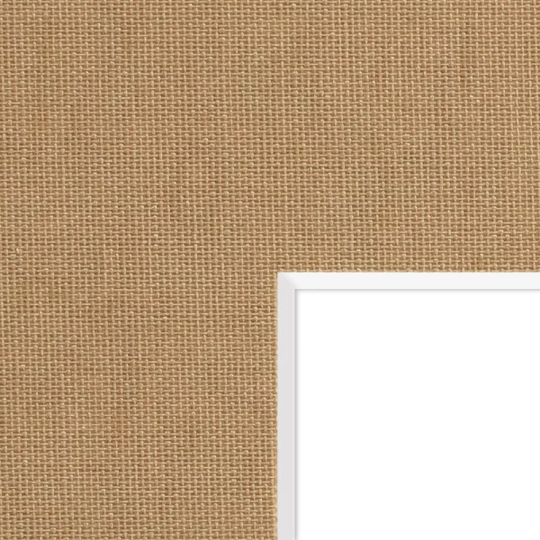 1,5 mm Leinen-Passepartout mit individuellem Ausschnitt 20x20 cm | Sepia