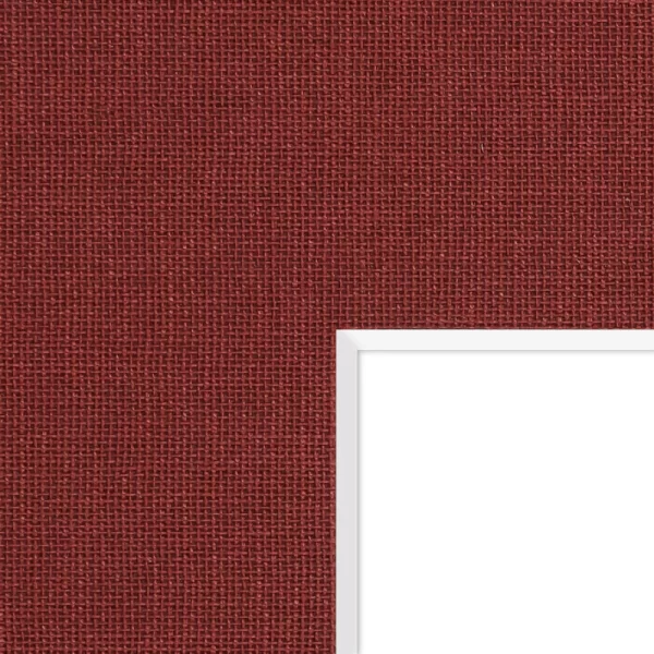 1,5 mm Leinen-Passepartout - Maßanfertigung Red