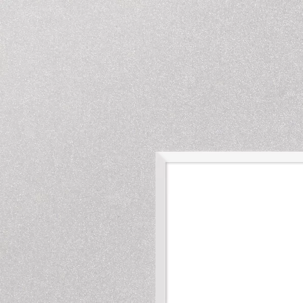 1,3 mm Passepartout in Edelmetall-Farben - Maßanfertigung Silver