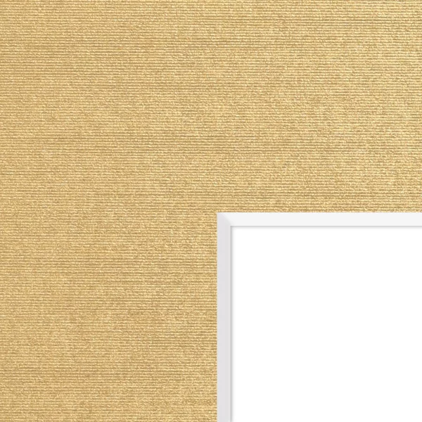 1,3 mm Passepartout in Edelmetall-Farben - Maßanfertigung Textured Gold