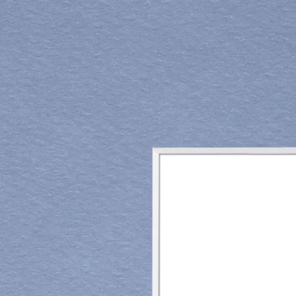 Passe-partout 1,3 mm avec coupe individuelle 30x40 cm | bleu pigeon