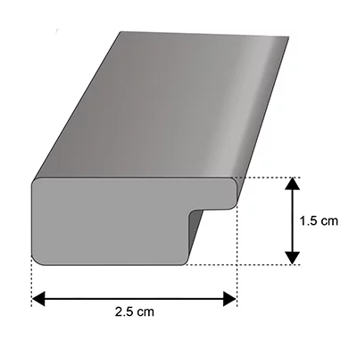 Cadre en plastique Lilia 10x15 cm | argent brossé | verre synthétique (2 mm)
