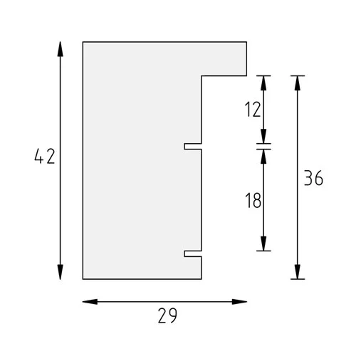 Cadre en bois Nouvelle 9x13 cm | noir | verre standard (2 mm)