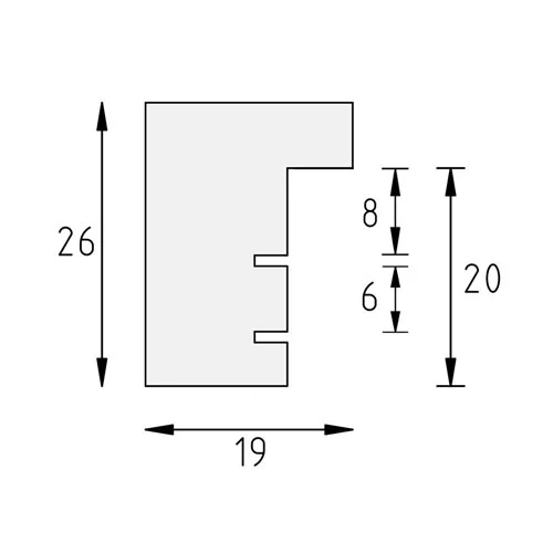 Cadre blanc pour pochette de disque vinyle avec double passe-partout blanc 40x40 cm | blanc avec bord en or | verre standard (2 mm)